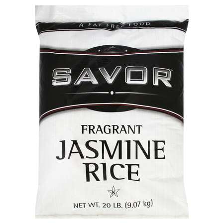 SAVOR IMPORTS Savor Imports Long Grain Fragrant Jasmine Rice Bag 20lbs 548724